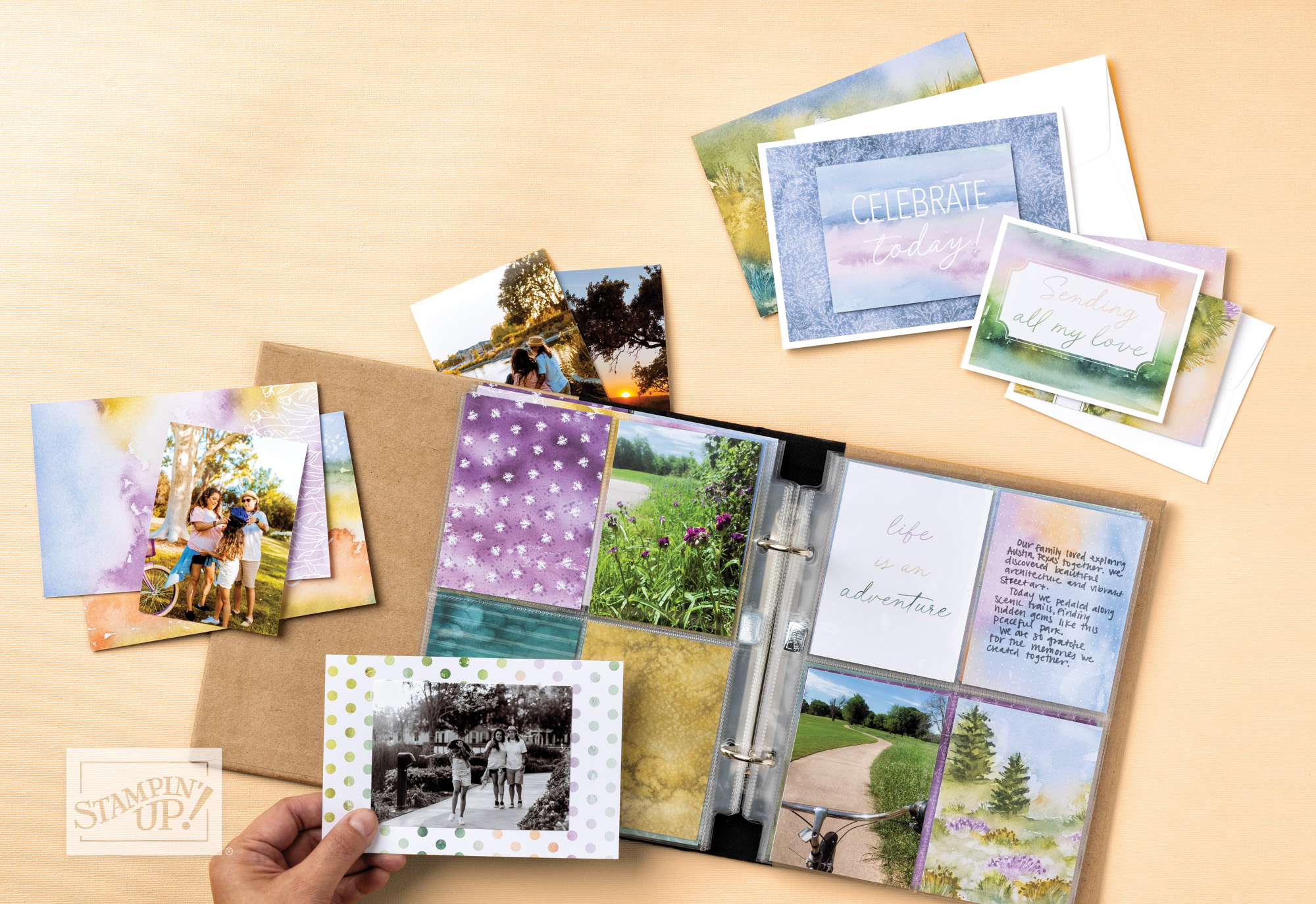 page de scrapbooking